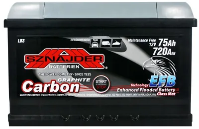 SZNAJDER Carbon Start Stop EFB  75Ah 720A R+ (LВ3)
