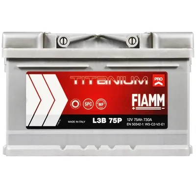 FIAMM Titanium Pro  75Аh 730А R+ (LB3)
