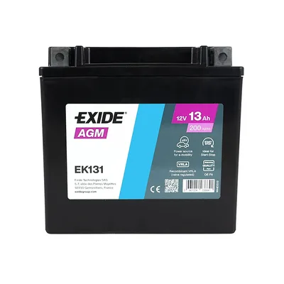 EXIDE Start-Stop AGM AUXILIARY (EK131) 13Аh 200A L+