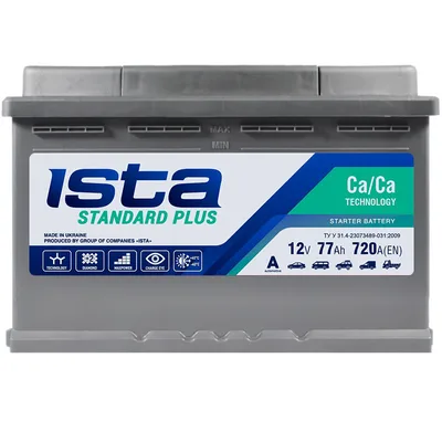 ISTA Standart Plus 77Ah 720A R+ (L3)