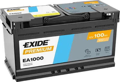 EXIDE Premium (EA1000) 100Аh 900Ah R+