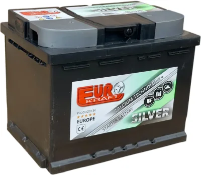 Eurokraft Silver 62Ah 600A R+