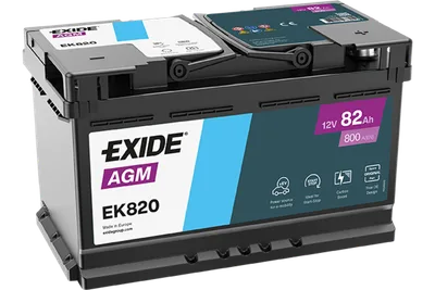 EXIDE Start-Stop AGM  (EK820) 82Аh 800A R+ (L4)