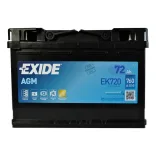 EXIDE Start-Stop AGM  (EK720) 72Аh 760A R+ (L3)