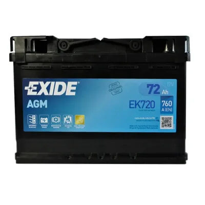 EXIDE Start-Stop AGM  (EK720) 72Аh 760A R+ (L3)