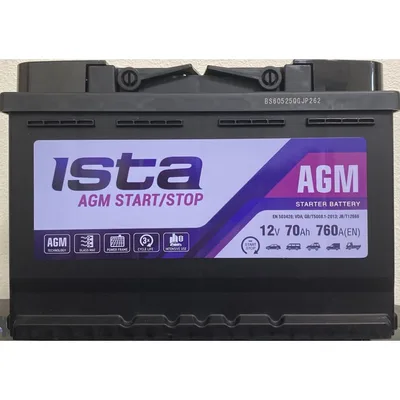 ISTA AGM 70Ah 760Ah R+ (L3)