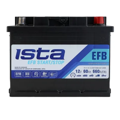 ISTA Start/Stop EFB 60Ah 660A R+ (L2)