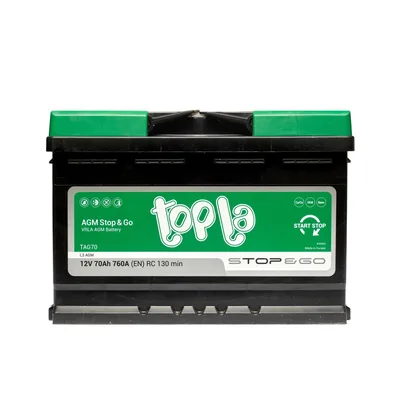 Topla 70Ah 760A R+ AGM 